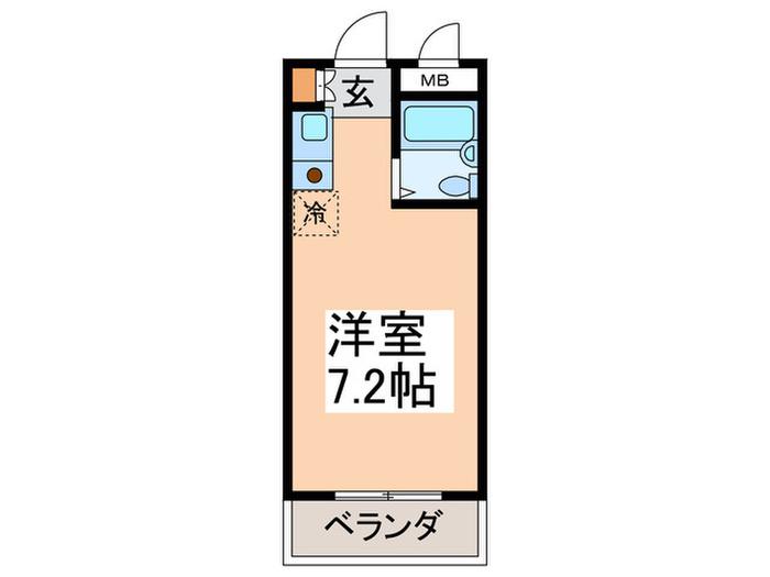 シャルム南六郷(ワンルーム/1階)の間取り写真