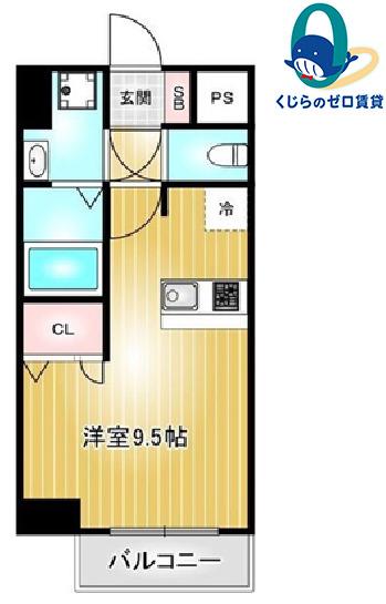 プレサンス上前津リラシス(ワンルーム/12階)の間取り写真