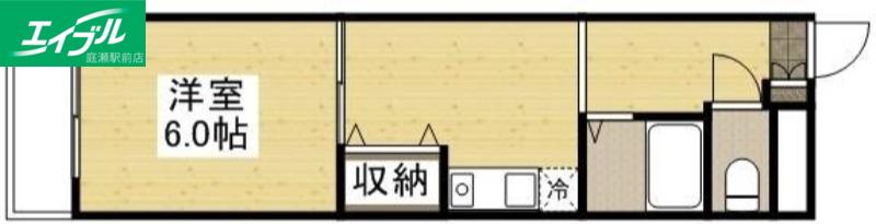 エクシードY(1K/1階)の間取り写真