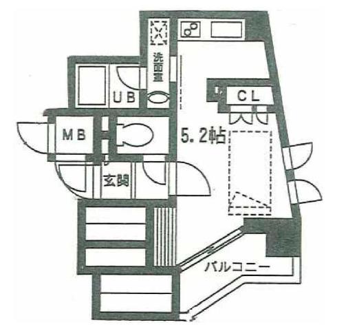 サンピエス池袋(1K/4階)の間取り写真