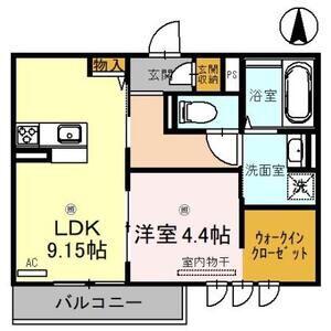 SINFARIA YUZATO(1LDK/2階)の間取り写真