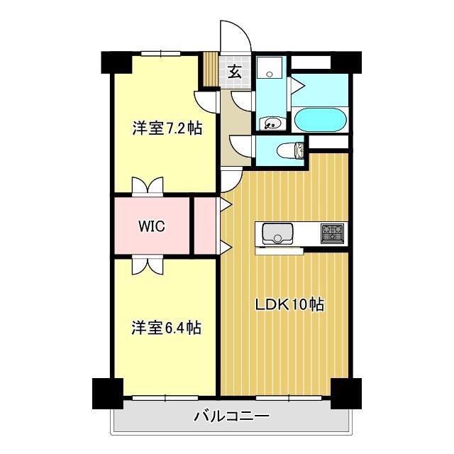 サン フォレストMW(2LDK/3階)の間取り写真