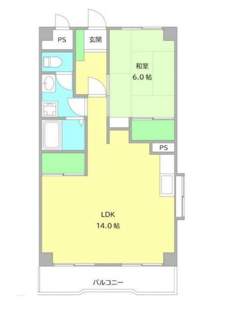ゼファー銀座(1LDK/10階)の間取り写真