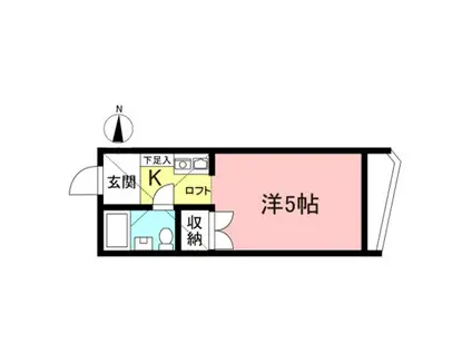 ドルフ西生田(ワンルーム/1階)の間取り写真