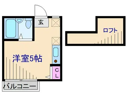 MARINECITY 横濱(ワンルーム/1階)の間取り写真