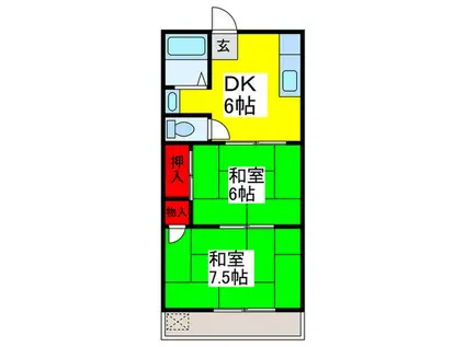 第3池田マンション(2DK/2階)の間取り写真