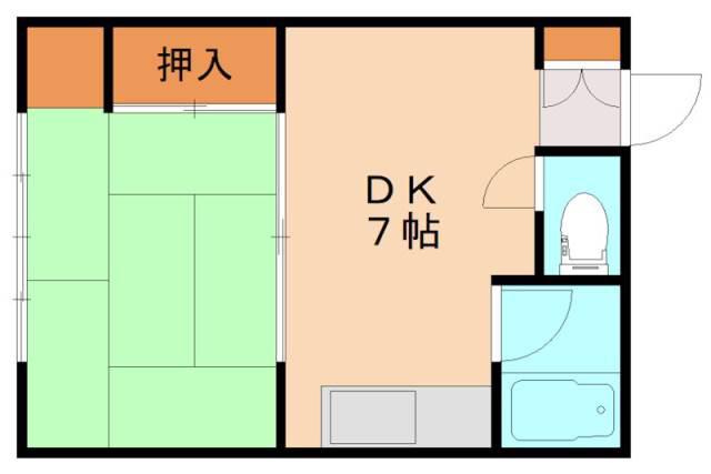 レユーナ(1DK/1階)の間取り写真
