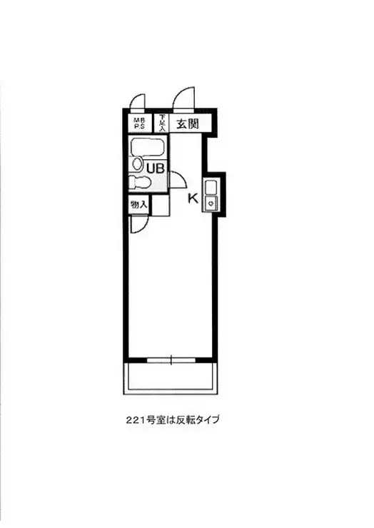 スカイコート品川第2 2階階 間取り