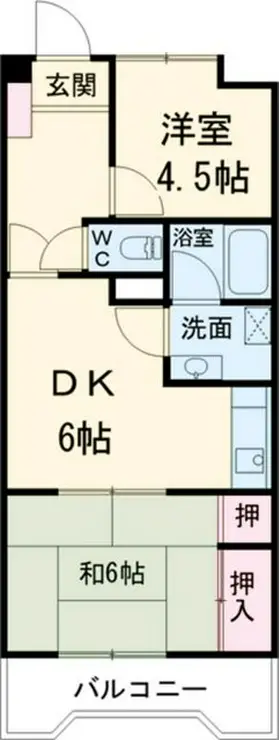 クレスト南浦和弐番館 1階階 間取り