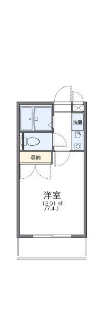 レオパレス永井II(1K/3階)の間取り写真