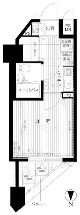 メインステージ東神田 9階階 間取り