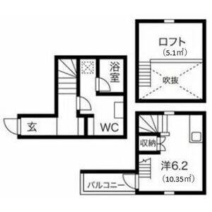ブリス大江(1K/1階)の間取り写真