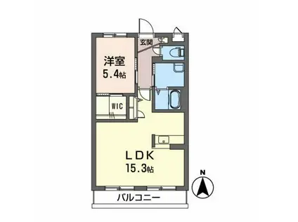 ベレオ・センチュリー(1LDK/1階)の間取り写真