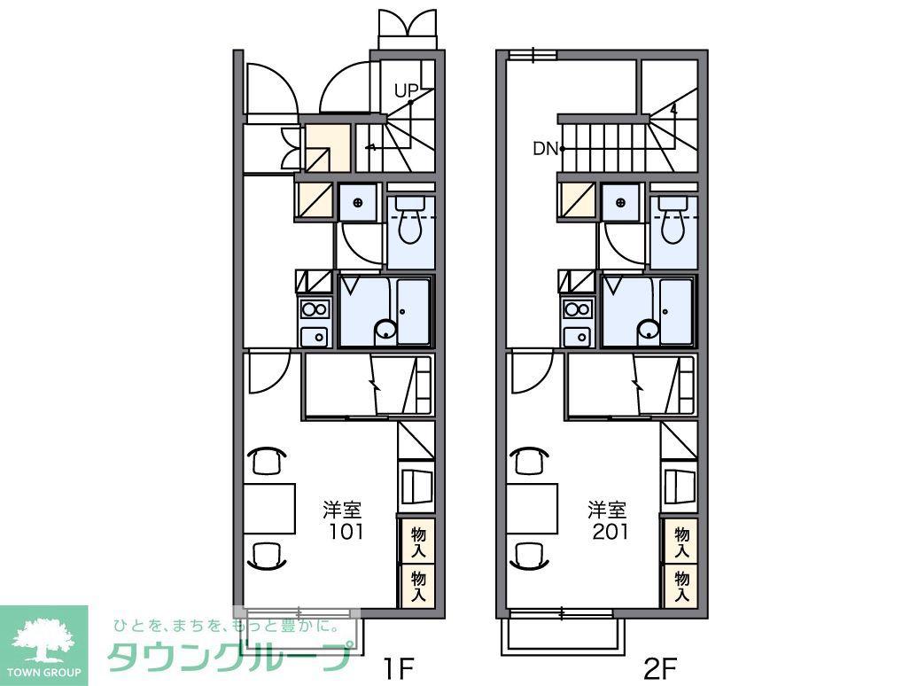 レオパレスル ビラージュ(1K/1階)の間取り写真