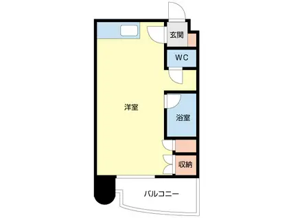 ローヤルハイツ8.8(1DK/3階)の間取り写真