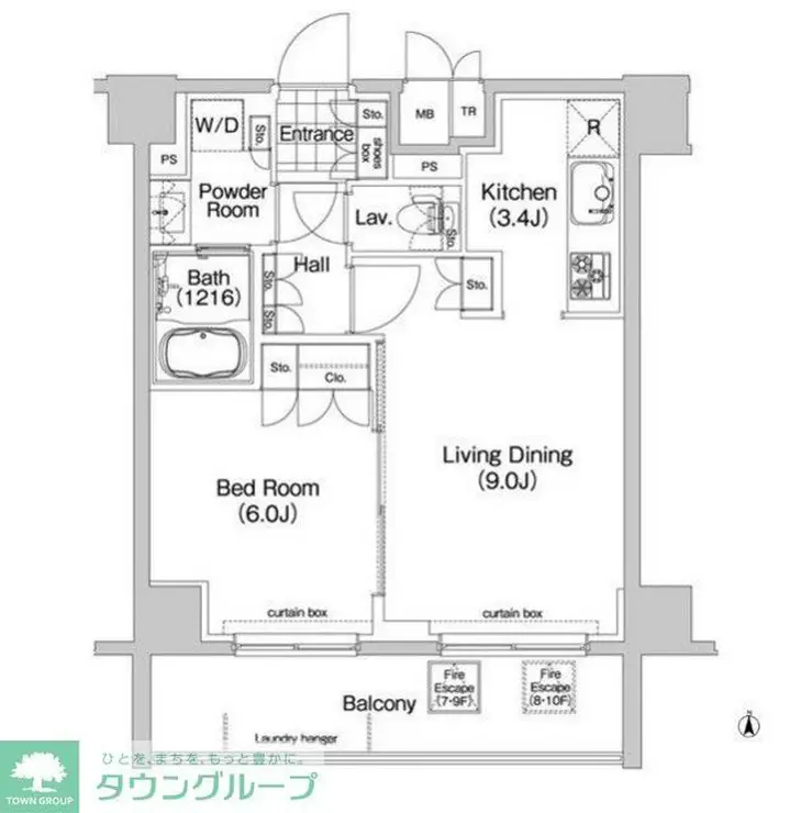 コンフォリア春日富坂 8階階 間取り