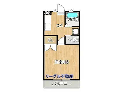 LOYALBELLB(1DK/1階)の間取り写真