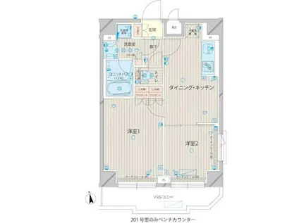 ルーブル上板橋(2DK/3階)の間取り写真