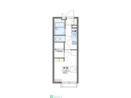 レオパレスNANPEI(1K/2階)の間取り写真