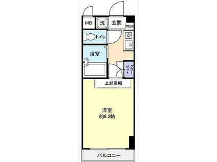 ラ・コート・ドール津田沼(1K/3階)の間取り写真