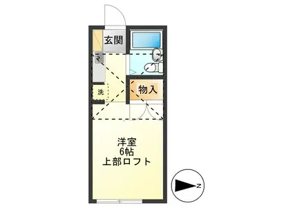 セフィールエウレカ(ワンルーム/2階)の間取り写真