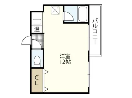 リバーコートA(ワンルーム/4階)の間取り写真