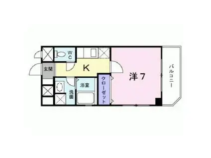 フリーデ373鳴尾(1K/3階)の間取り写真