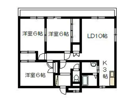 ロベリア(3LDK/2階)の間取り写真
