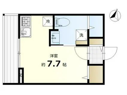 ルナ新中野(ワンルーム/3階)の間取り写真