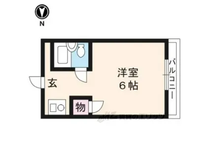 ライブカントリーエイト(1K/2階)の間取り写真