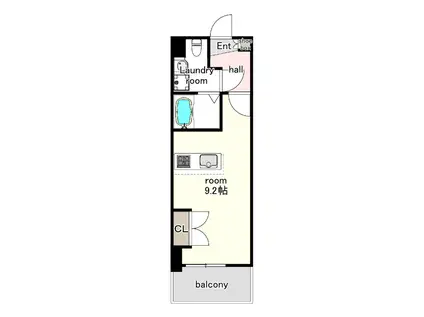 NO70 HARBOR サウス TOWER(1DK/20階)の間取り写真