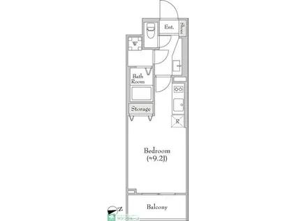 キャンバス板橋(1K/5階)の間取り写真