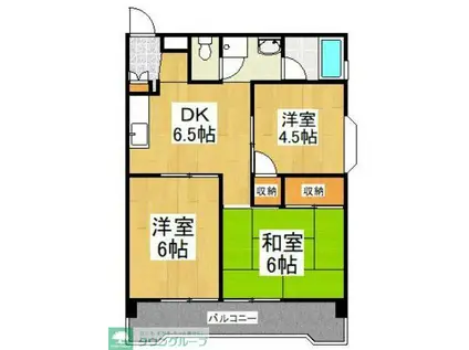 さくらコーポ(3DK/3階)の間取り写真