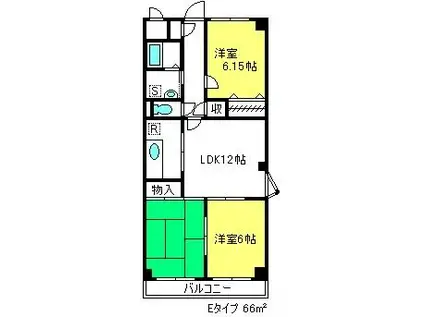 グランソレイユ大宮(3LDK/2階)の間取り写真