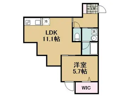 フェリーチェ大泉学園A(1LDK/2階)の間取り写真