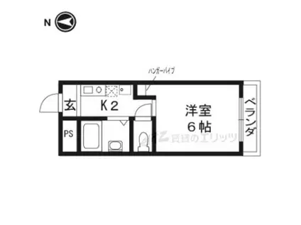 ロイヤルミサワ(1K/3階)の間取り写真
