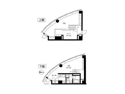 フランプ(1SLDK/5階)の間取り写真