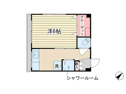 鈴木ビル(1K/3階)の間取り写真