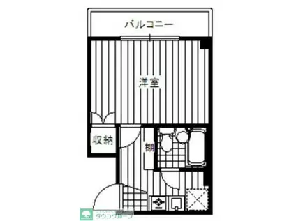 ストーンリバー(1K/2階)の間取り写真