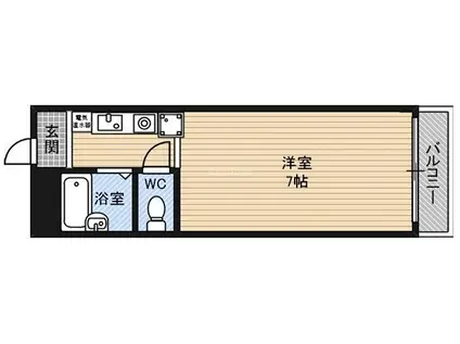 コート桜川(ワンルーム/7階)の間取り写真