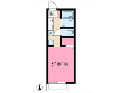 パークサイド五才美(1K/2階)の間取り写真