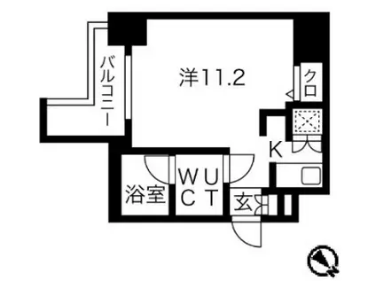 スパシエステージ池袋西(ワンルーム/10階)の間取り写真