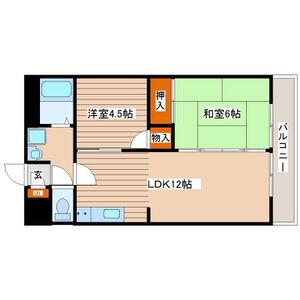 福室アベニュー(2LDK/5階)の間取り写真