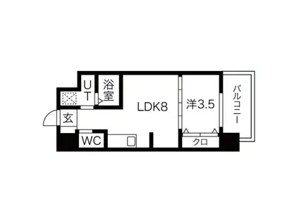 FDS NOVA(1LDK/5階)の間取り写真