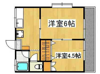 オレンジハイツ(2K/2階)の間取り写真