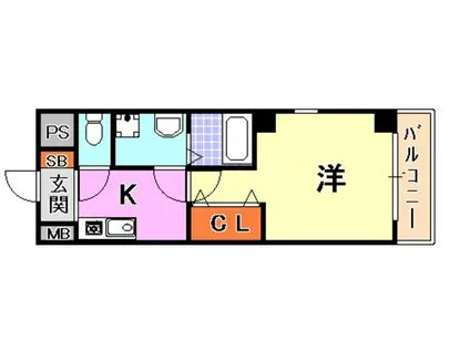 サンモールアベニュー(1K/2階)の間取り写真