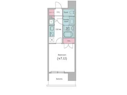 レジディア文京本郷(1K/4階)の間取り写真