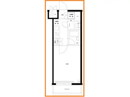 ルーブル白金高輪弐番館(1K/6階)の間取り写真