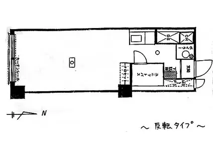 チサンマンション札幌第8(ワンルーム/9階)の間取り写真