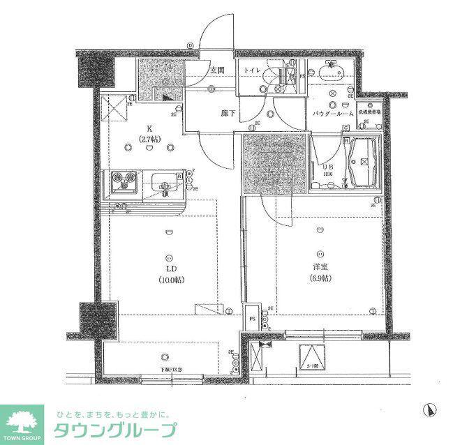 セ・ジョリ浅草ベルグレード(1LDK/5階)の間取り写真
